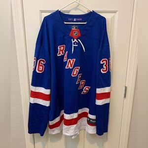 Fanatics NHL New York Rangers MATS ZUCCARELLO Hockey Jersey Men's Size XXXXL